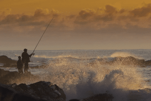 surf fishing