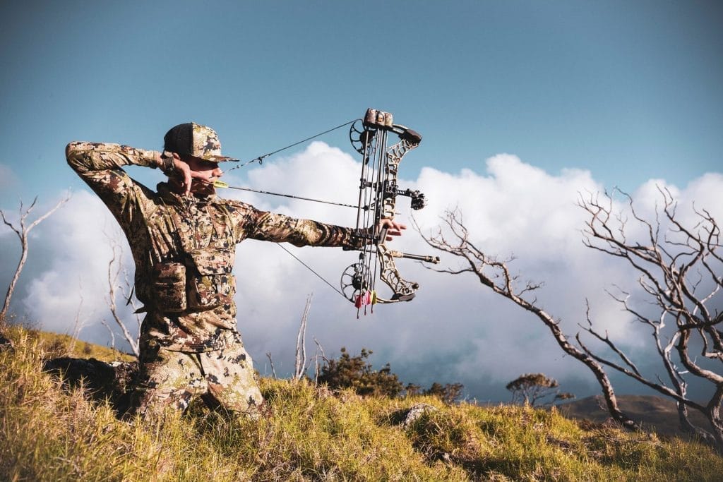 mark healey bowhunting while wearing sitka gear