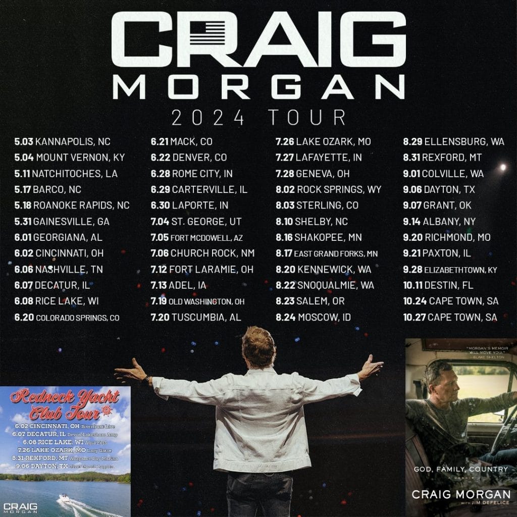 craig morgan 2024 tour schedule