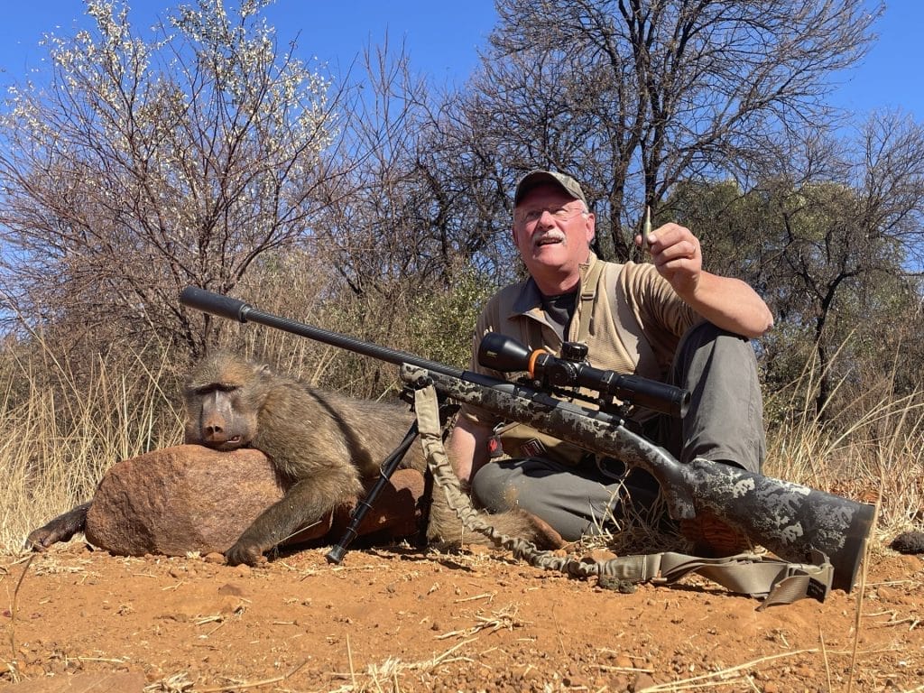 Springfield Armory Model 2020 Boundary downs a baboon in Africa