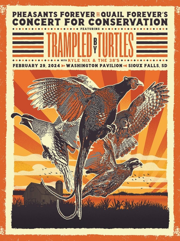 trampled by turtles concert poster