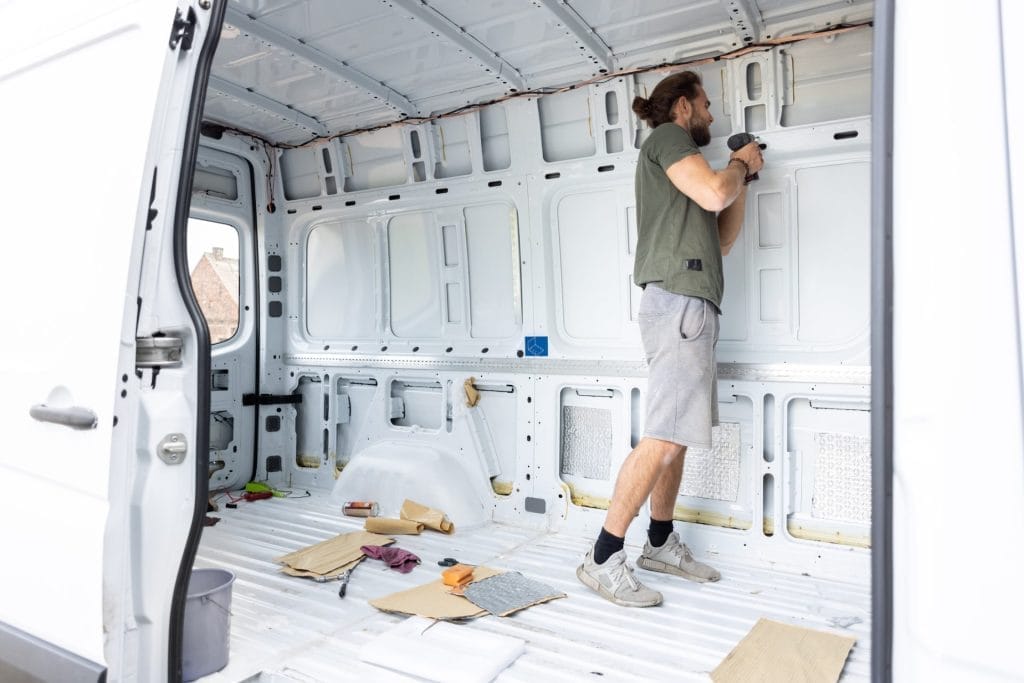 converting a van to live in