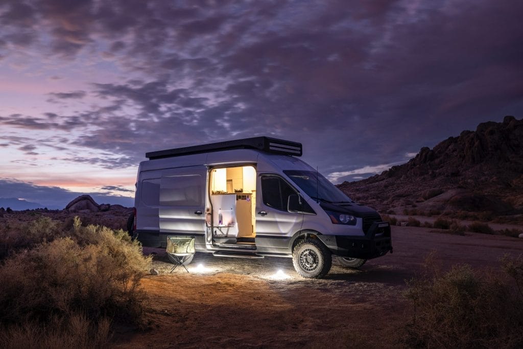 van life at night