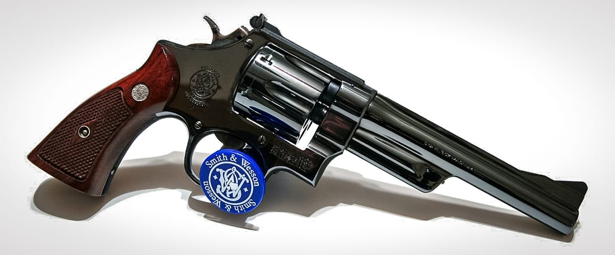 A Smith & Wesson model 27 revolver.